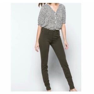 Liverpool Peat Green Skinny Women's Pants size  14